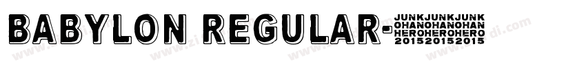 Babylon Regular字体转换